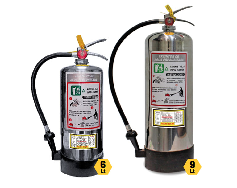 Extintores de Agua Presurizada - Extintores JPS
